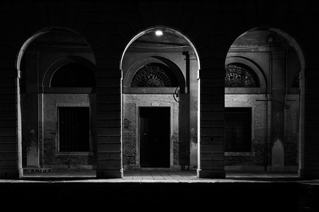 Detail domu v blízkosti stanice Rialto Mercato